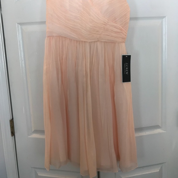 J. Crew Silk Chiffon Clara Dress Crinkle Sz 10 NWT - Picture 7 of 7